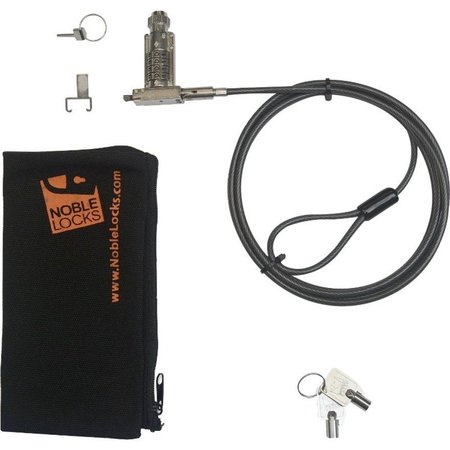 NOBLE SECURITY Noble Wedge Resettable Combination Lock w/ Keys, Cable Trap And TZ06T